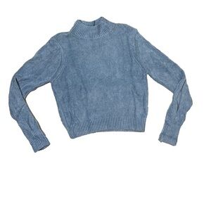 ⭐️ Wilfred Powder Blue Mock-Neck Sweater- size Large